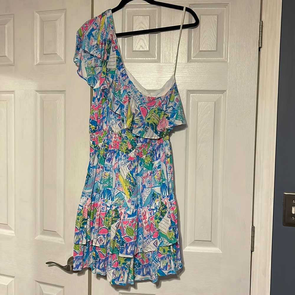 NWT Lilly Pulitzer one shoulder dress